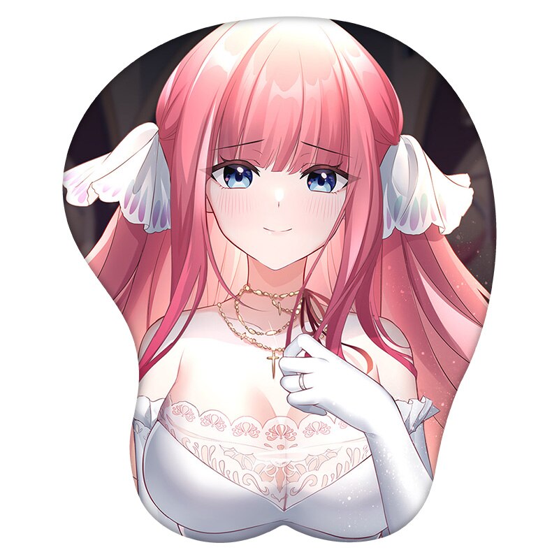 3D Mouse Pad Nakano Nino The Quintessential Quintuplets Anime Wrist Rest Silicone Sexy Creative Gaming Mousepad Mat