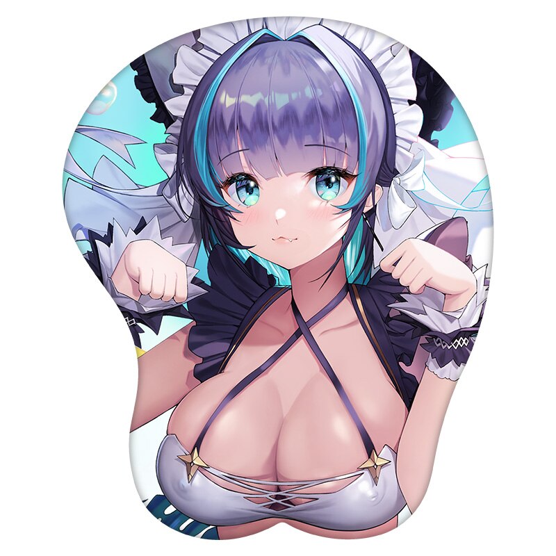 3D Mouse Pad Cheshire Azur Lane Anime Wrist Rest Silicone Sexy Creative Gaming Mousepad Mat