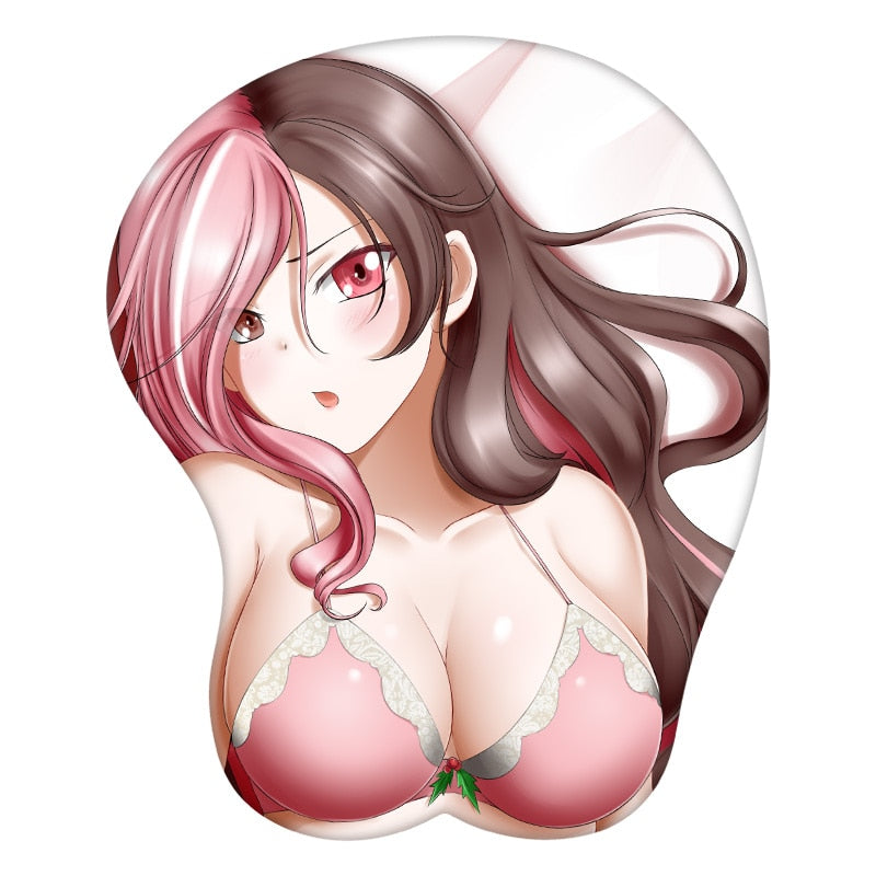 Neopolitan 3D Mouse Pad Anime Wrist Rest Silicone Creative Gaming Mousepad Mat