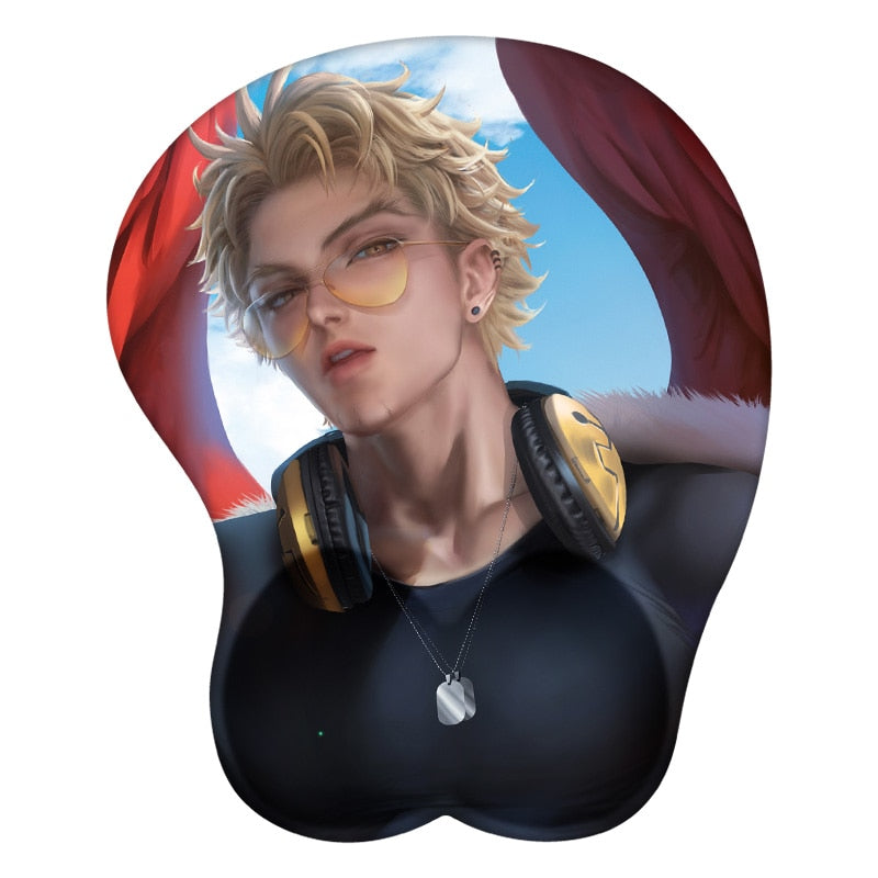 Hawks Takami Keigo My Hero Academia 3D Mouse Pad Anime Wrist Rest Silicone Sexy Creative Gaming Mousepad Mat