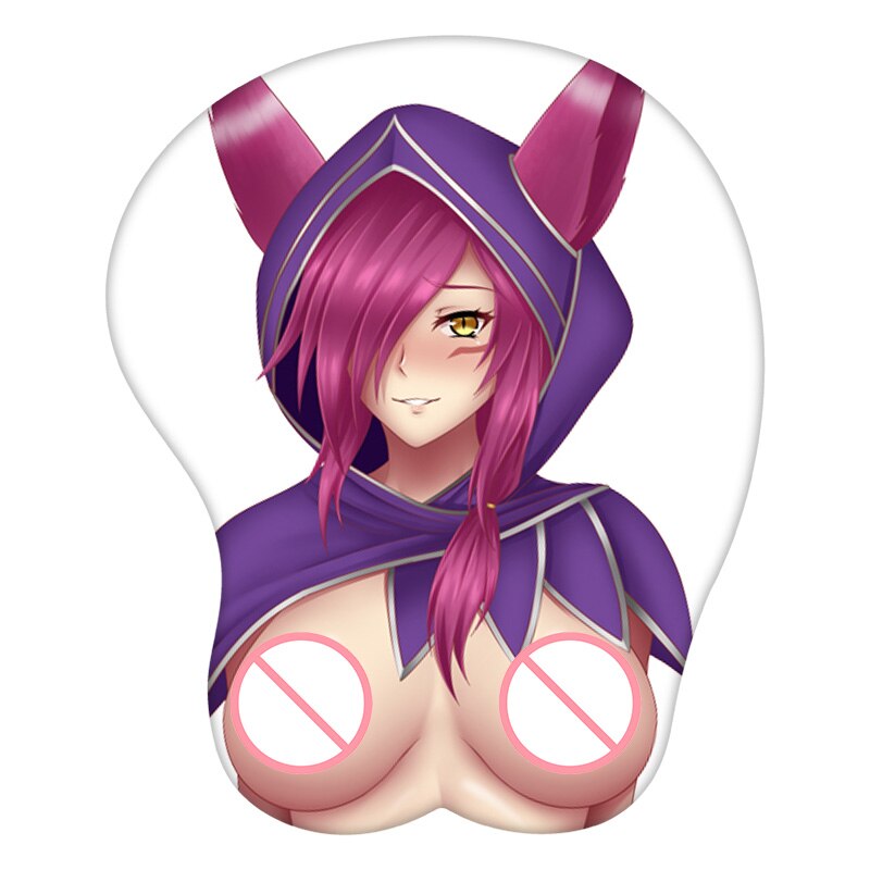 League Of Legends Xayah 3D Mouse Pad Anime Wrist Rest Silicone Creative Gaming Mousepad Mat