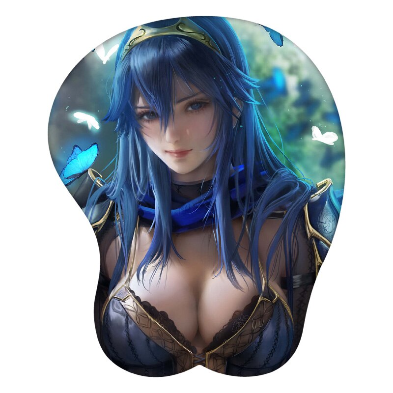 3D Mouse Pad Lucina Fire Emblem  Anime Wrist Rest Silicone Sexy Creative Gaming Mousepad Mat