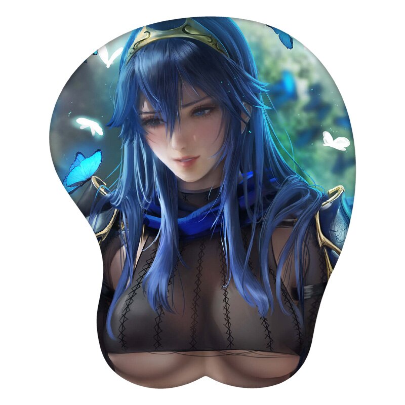 3D Mouse Pad Lucina Fire Emblem  Anime Wrist Rest Silicone Sexy Creative Gaming Mousepad Mat