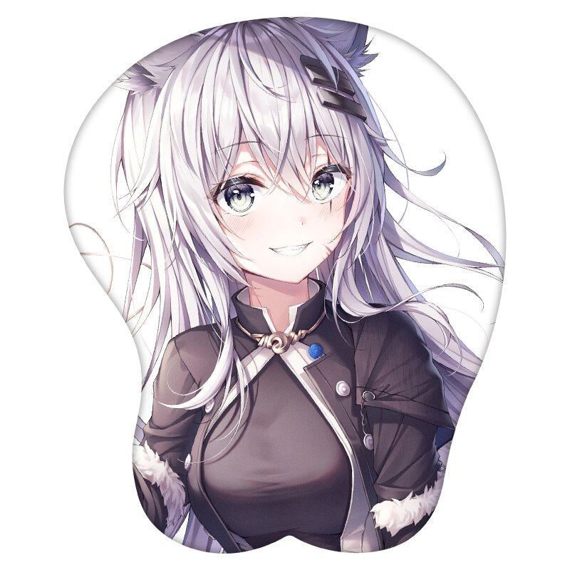 3D Mouse Pad Lappland Arknights Anime Wrist Rest Silicone Sexy Creative Gaming Mousepad Mat