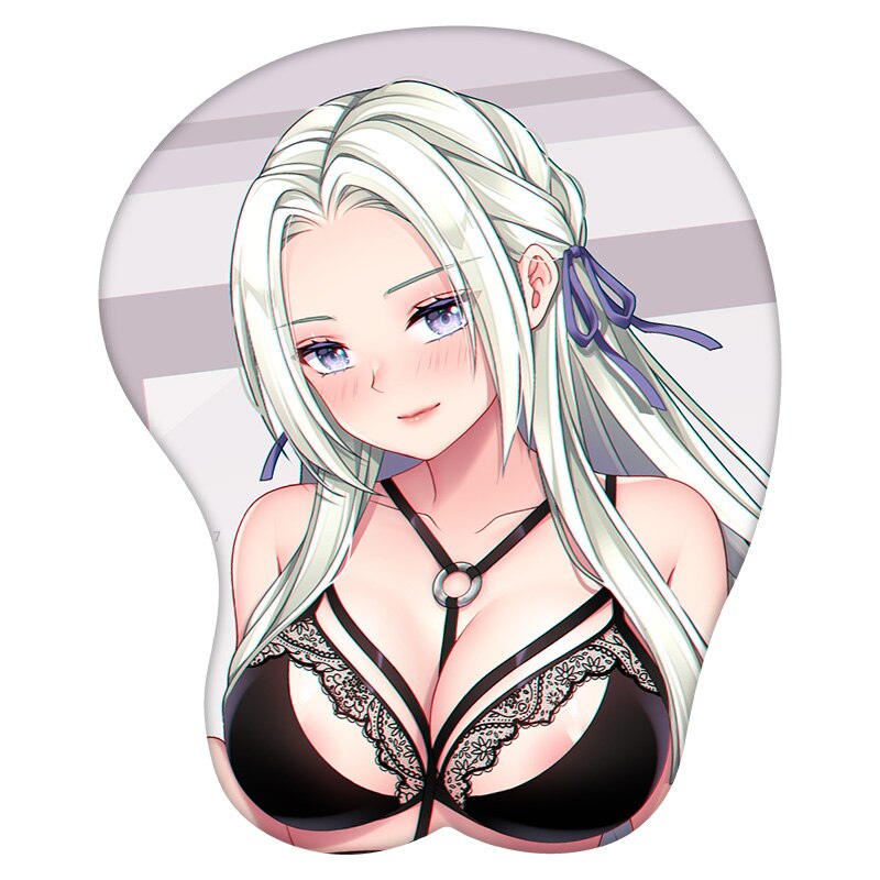 3D Mouse Pad Edelgard Von Hresvelgr Fire Emblem Anime Wrist Rest Silicone Sexy Creative Gaming Mousepad Mat