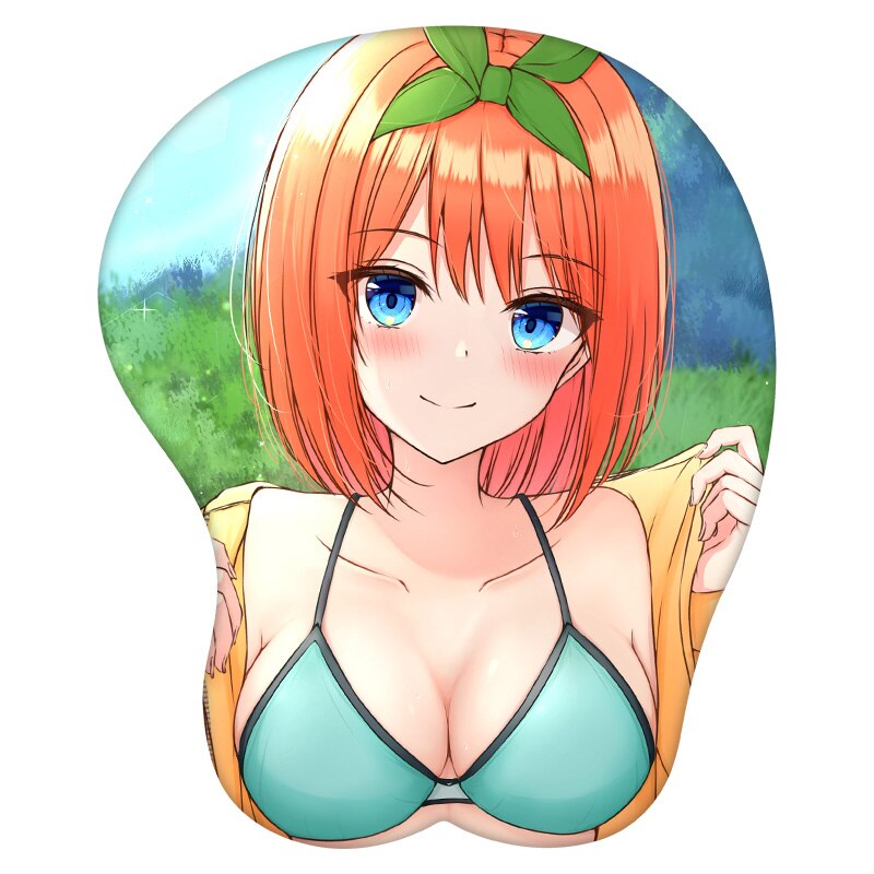 3D Mouse Pad Nakano Yotsuba The Quintessential Quintuplets Anime Wrist Rest Silicone Sexy Creative Gaming Mousepad Mat