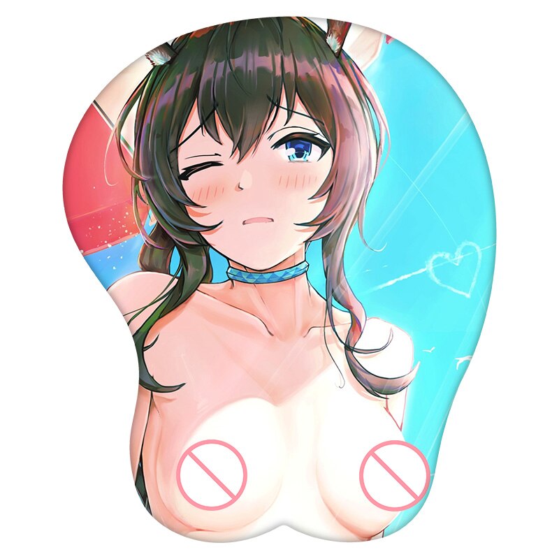 3D Mouse Pad Amiya Arknights Anime Wrist Rest Silicone Sexy Creative Gaming Mousepad Mat