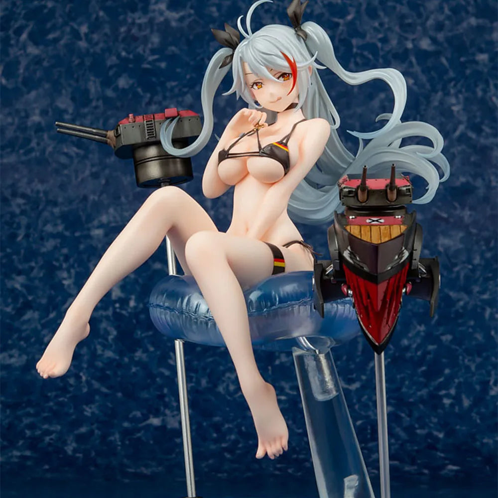 21cm Game Azur Lane Anime Figures Prinz Eugen Swimwear Ver. Pvc Action Figure Collection Model Toys Decoration