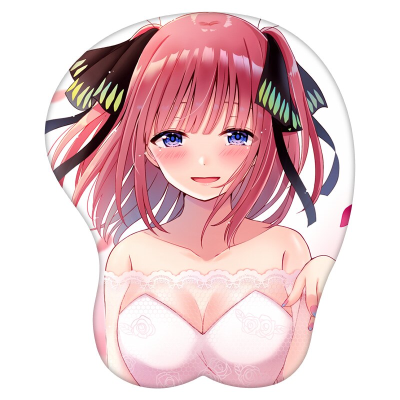 3D Mouse Pad Nakano Nino The Quintessential Quintuplets Anime Wrist Rest Silicone Sexy Creative Gaming Mousepad Mat