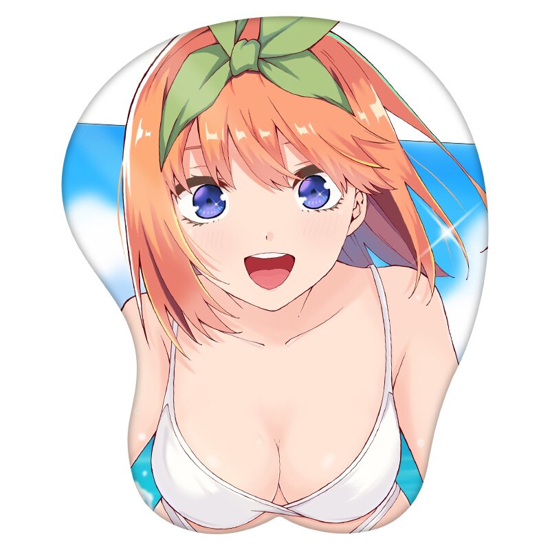 3D Mouse Pad Nakano Yotsuba The Quintessential Quintuplets Anime Wrist Rest Silicone Sexy Creative Gaming Mousepad Mat