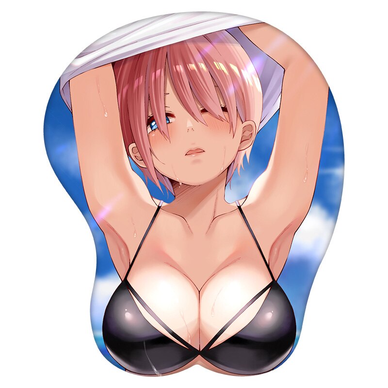 3D Mouse Pad Nakano Ichika The Quintessential Quintuplets Anime Wrist Rest Silicone Sexy Creative Gaming Mousepad Mat