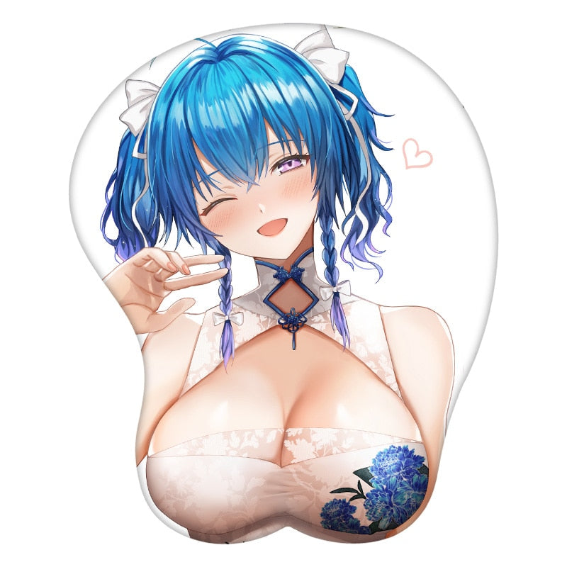 Azur Lane St. Louis 3D Mouse Pad Anime Wrist Rest Silicone Sexy Creative Gaming Mousepad Mat