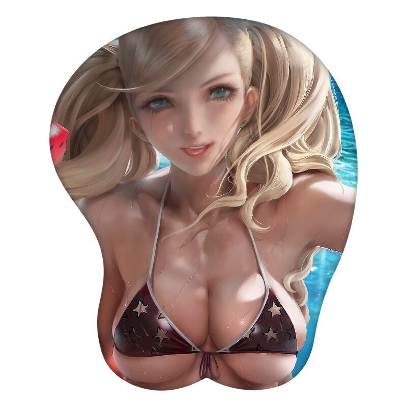 PERSONA5 Scramble Takamaki Anne 3D Mouse Pad Anime Wrist Rest Silicone Sexy Creative Gaming Mousepad Mat