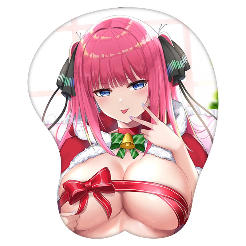 3D Mouse Pad Nakano Nino The Quintessential Quintuplets Anime Wrist Rest Silicone Sexy Creative Gaming Mousepad Mat