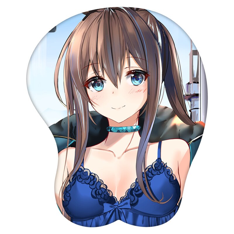 3D Mouse Pad Amiya Arknights Anime Wrist Rest Silicone Sexy Creative Gaming Mousepad Mat