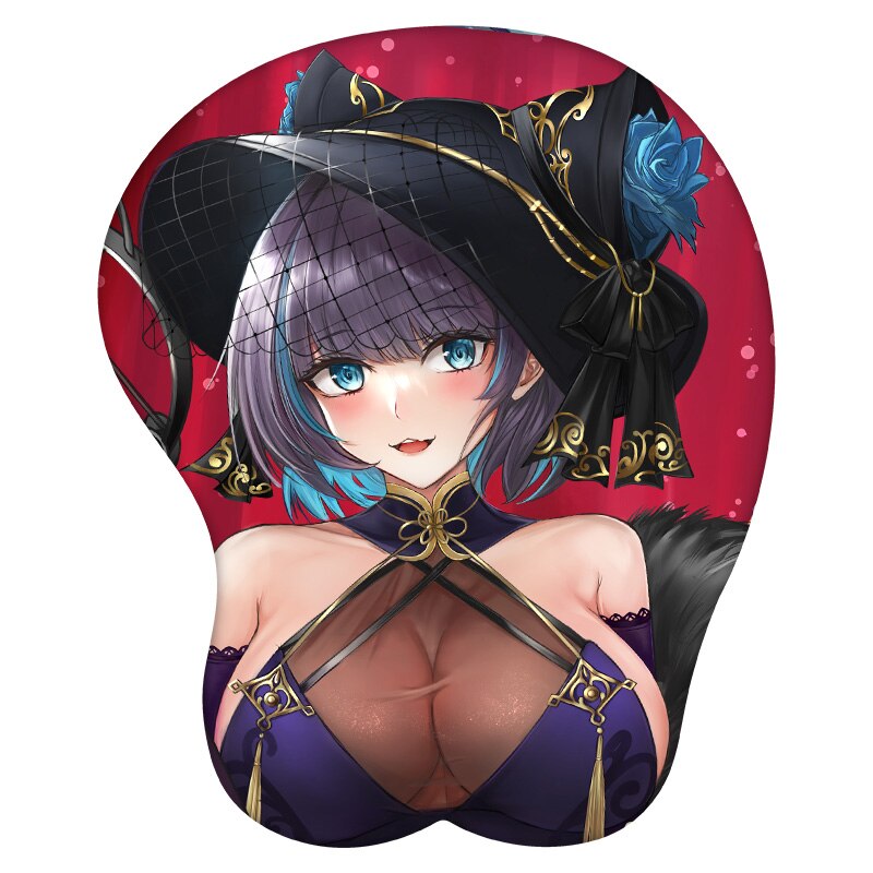 3D Mouse Pad Cheshire Azur Lane Anime Wrist Rest Silicone Sexy Creative Gaming Mousepad Mat