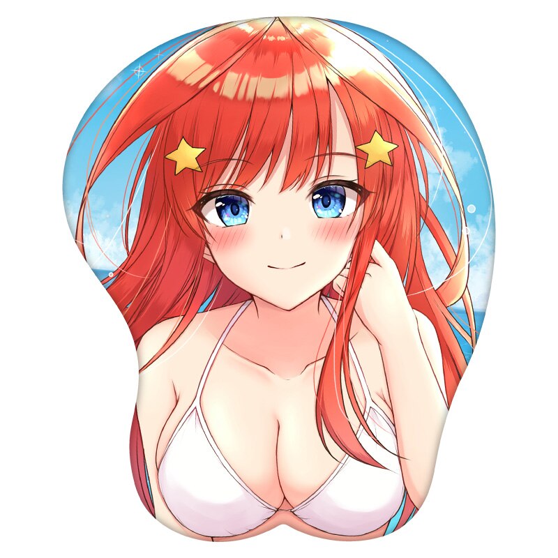 3D Mouse Pad Nakano Itsuki The Quintessential Quintuplets Anime Wrist Rest Silicone Sexy Creative Gaming Mousepad Mat