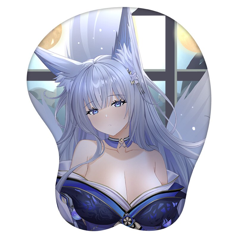 3D Mouse Pad Shinano Azur Lane Anime Wrist Rest Silicone Sexy Creative Gaming Mousepad Mat