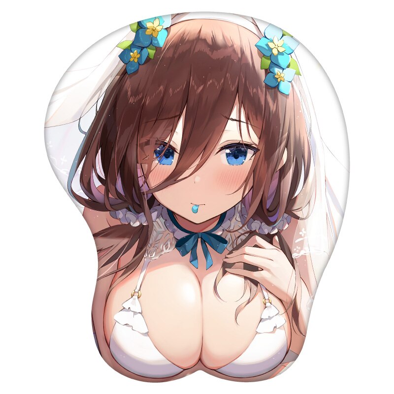 3D Mouse Pad Nakano Miku The Quintessential Quintuplets Anime Wrist Rest Silicone Sexy Creative Gaming Mousepad Mat