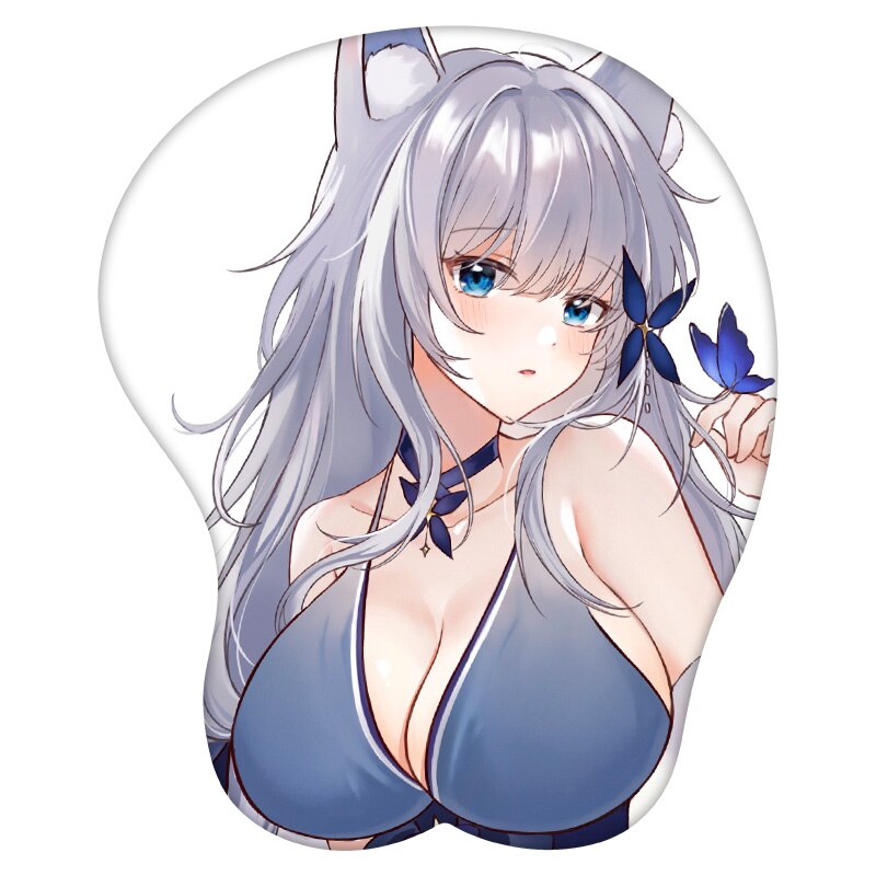 3D Mouse Pad Shinano Azur Lane Anime Wrist Rest Silicone Sexy Creative Gaming Mousepad Mat