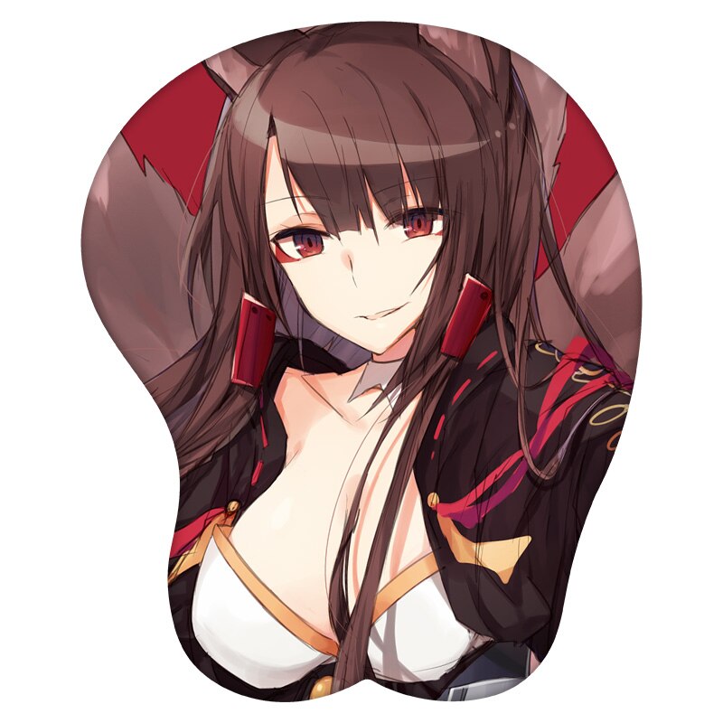 3D Mouse Pad Akagi Azur Lane Anime Wrist Rest Silicone Sexy Creative Gaming Mousepad Mat