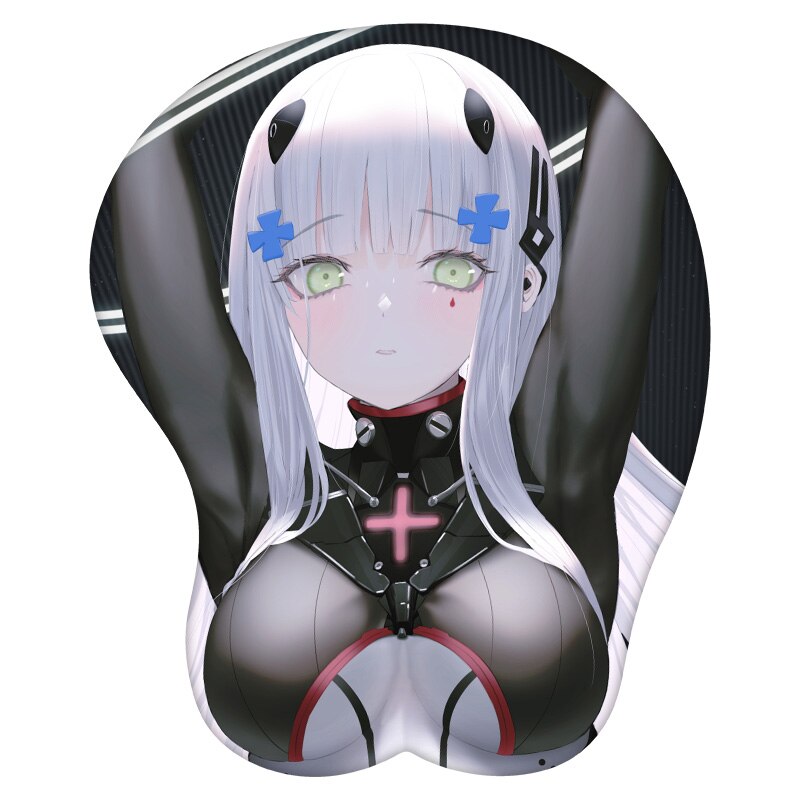 Anime 3D Mouse Pad HK416 Girls&#39; Frontline Wrist Rest Silicone Sexy Creative Gaming Mousepad Mat