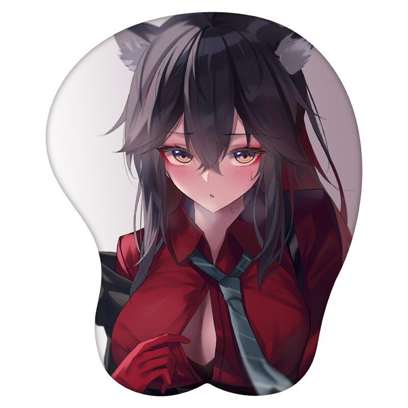 3D Mouse Pad Texas Arknights Anime Wrist Rest Silicone Sexy Creative Gaming Mousepad Mat