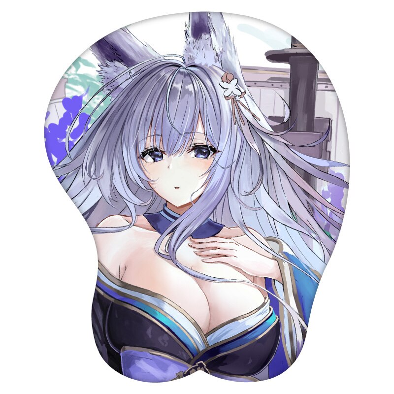 3D Mouse Pad Shinano Azur Lane Anime Wrist Rest Silicone Sexy Creative Gaming Mousepad Mat