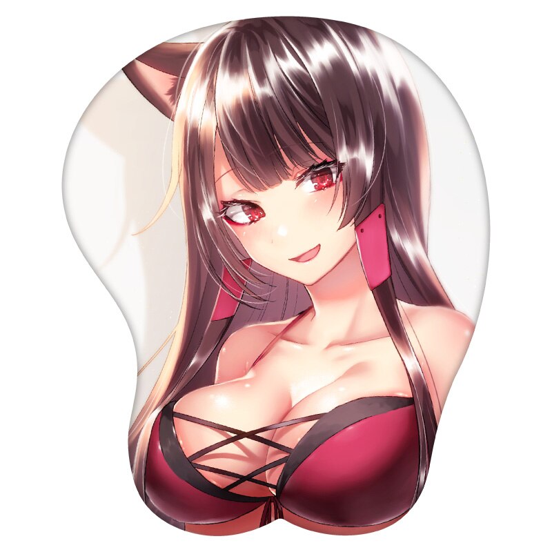 3D Mouse Pad Akagi Azur Lane Anime Wrist Rest Silicone Sexy Creative Gaming Mousepad Mat