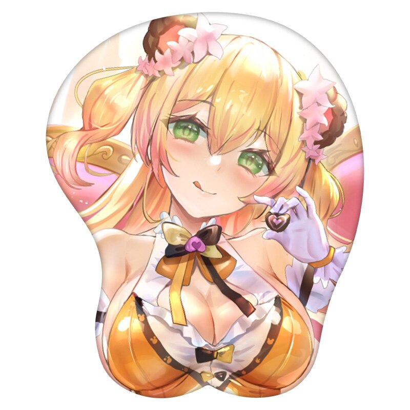 Anime 3D Mouse Pad Momosuzu Nene Hololive Wrist Rest Silicone Sexy Creative Gaming Mousepad Mat