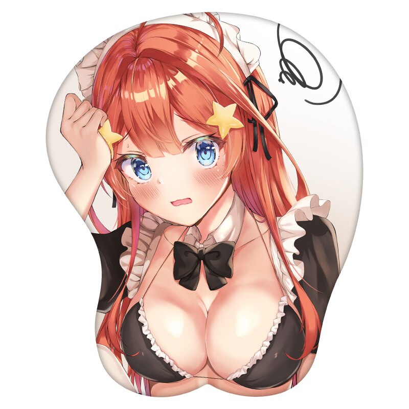 3D Mouse Pad Nakano Itsuki The Quintessential Quintuplets Anime Wrist Rest Silicone Sexy Creative Gaming Mousepad Mat