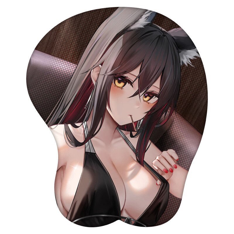 3D Mouse Pad Texas Arknights Anime Wrist Rest Silicone Sexy Creative Gaming Mousepad Mat