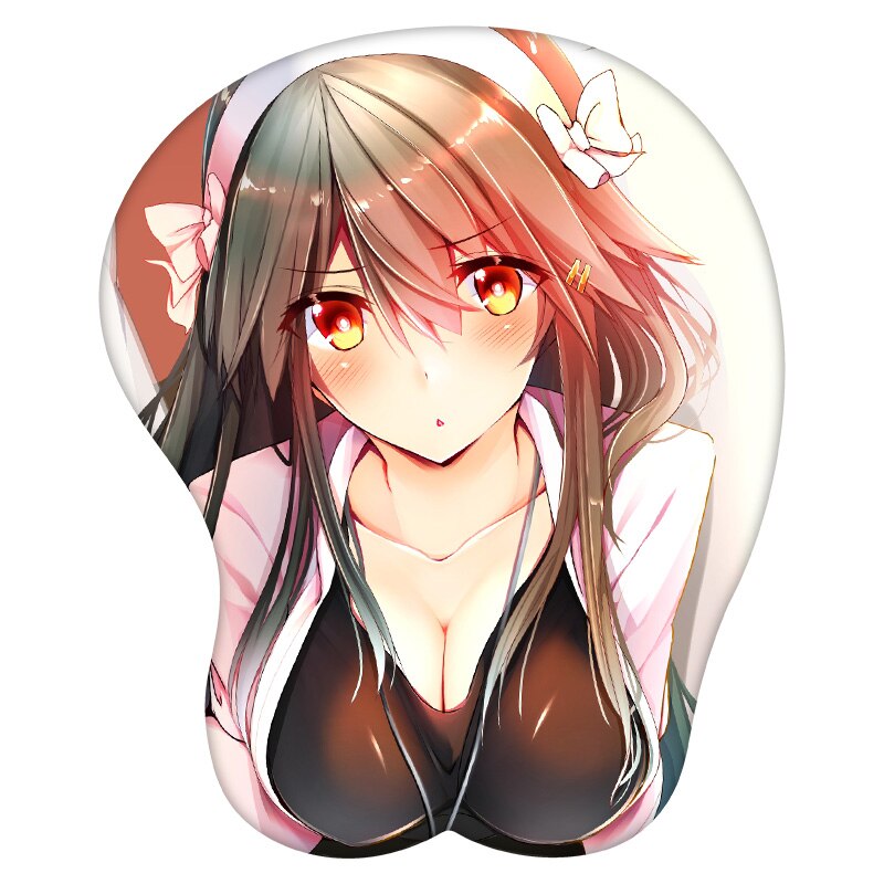 3D Mouse Pad Haruna Kantai Collection Anime Wrist Rest Silicone Sexy Creative Gaming Mousepad Mat