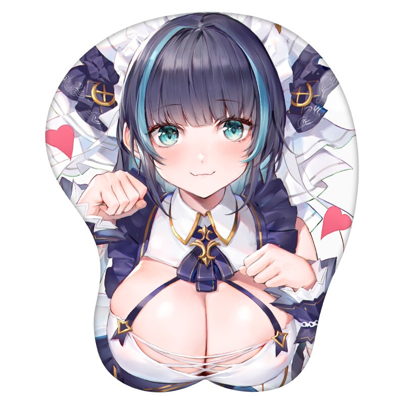 3D Mouse Pad Cheshire Azur Lane Anime Wrist Rest Silicone Sexy Creative Gaming Mousepad Mat