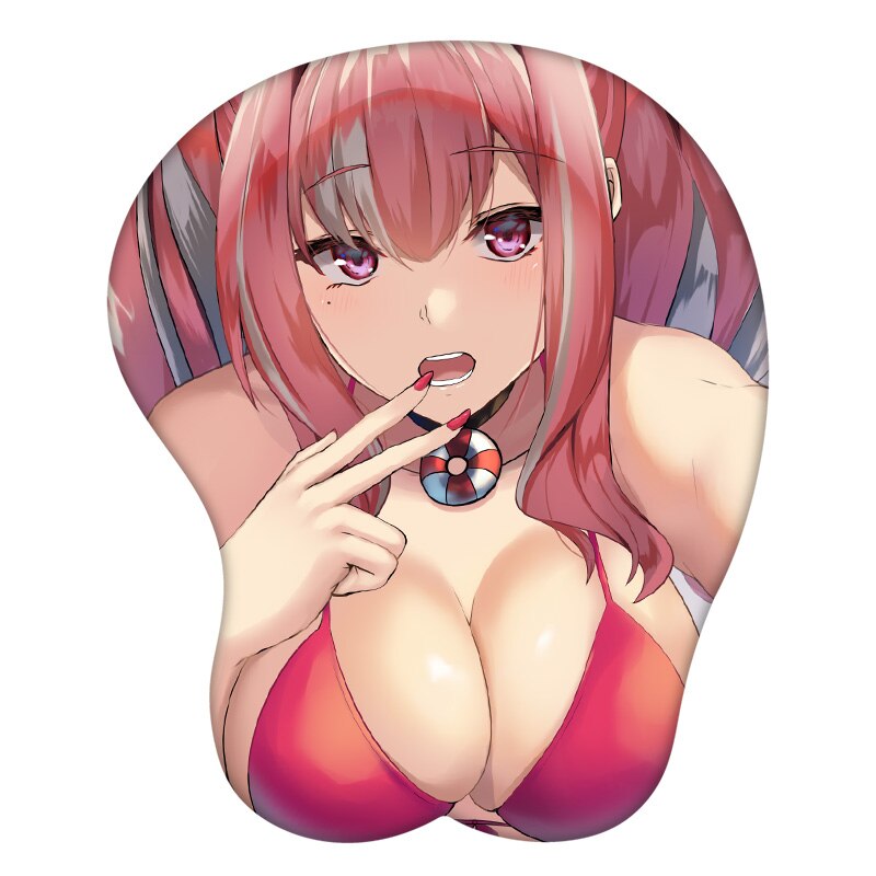 3D Mouse Pad  Bremerton Azur Lane Anime Wrist Rest Silicone Sexy Creative Gaming Mousepad Mat