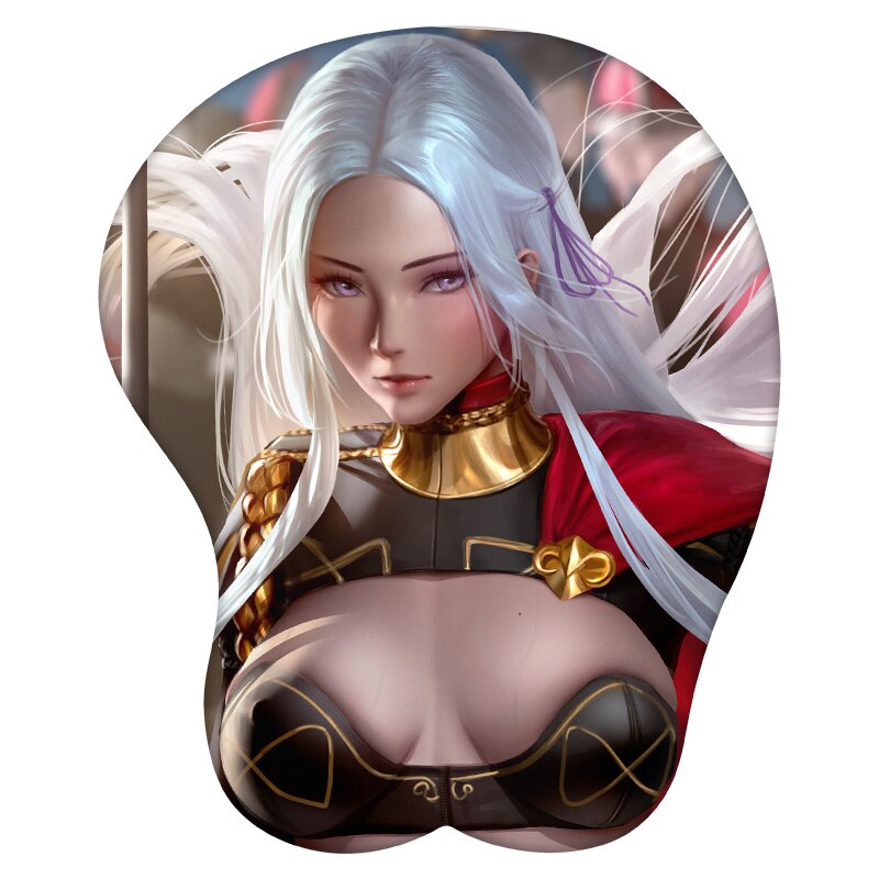 3D Mouse Pad Edelgard Von Hresvelgr Fire Emblem Anime Wrist Rest Silicone Sexy Creative Gaming Mousepad Mat