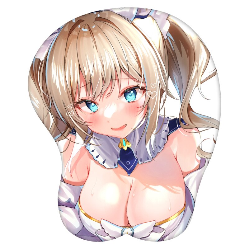 3D Mouse Pad Barbara Genshin Impact  Anime Wrist Rest Silicone Sexy Creative Gaming Mousepad Mat