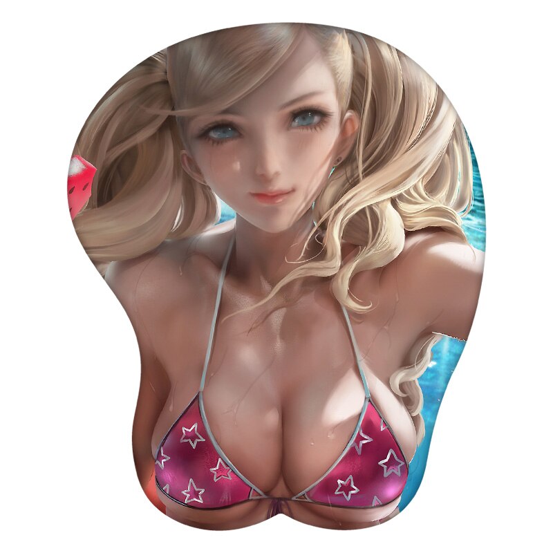 PERSONA5 Scramble Takamaki Anne 3D Mouse Pad Anime Wrist Rest Silicone Sexy Creative Gaming Mousepad Mat