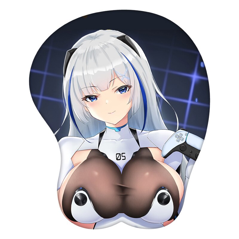 Os-Tan Ps5-Tan 3D Mouse Pad Anime Wrist Rest Silicone Creative Gaming Mousepad Mat