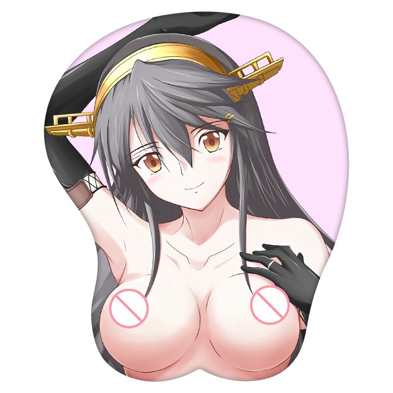 3D Mouse Pad Haruna Kantai Collection Anime Wrist Rest Silicone Sexy Creative Gaming Mousepad Mat