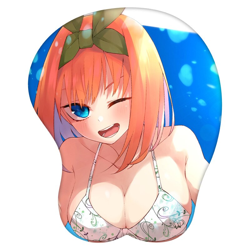 3D Mouse Pad Nakano Yotsuba The Quintessential Quintuplets Anime Wrist Rest Silicone Sexy Creative Gaming Mousepad Mat