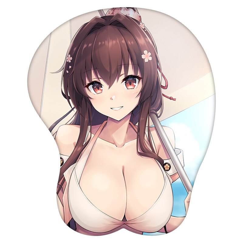 3D Mouse Pad Yamato Kantai Collection Anime Wrist Rest Silicone Sexy Creative Gaming Mousepad Mat