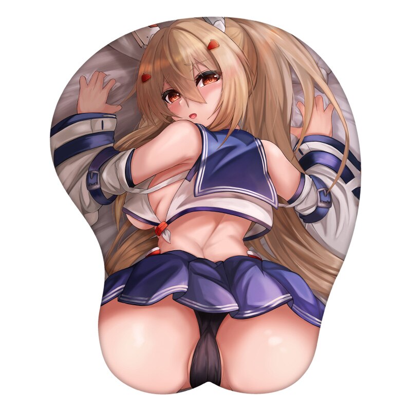 3D Mouse Pad Ayanami Azur Lane Anime Wrist Rest Silicone Sexy Creative Gaming Mousepad Mat