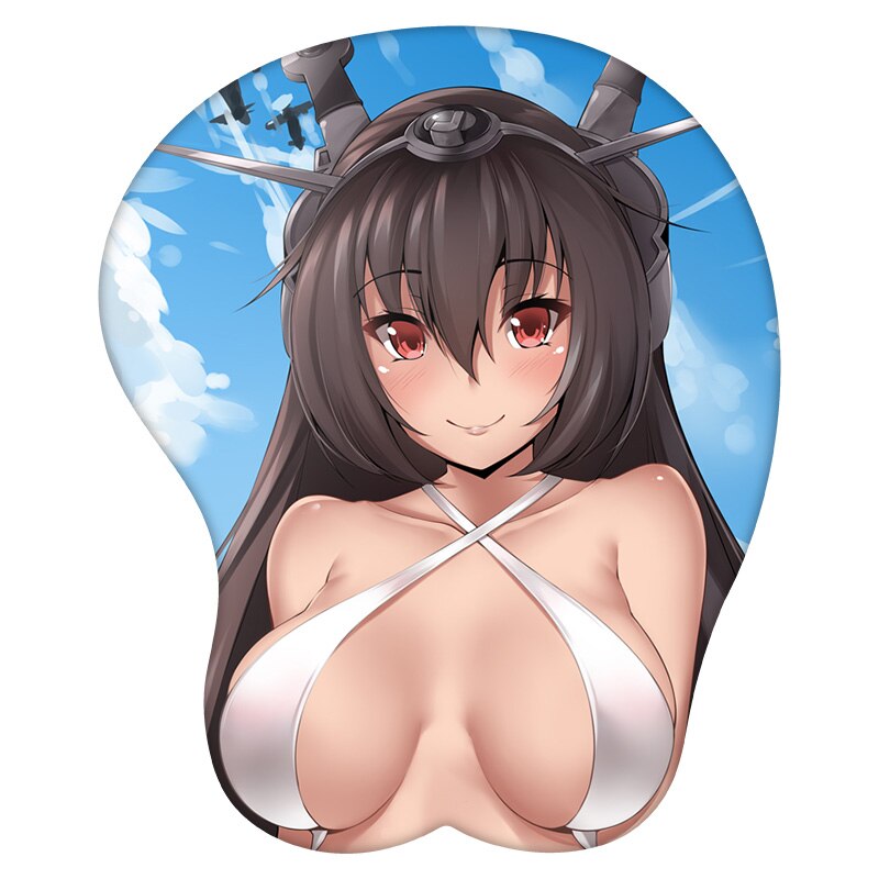 3D Mouse Pad Nagato Kantai Collection Anime Wrist Rest Silicone Sexy Creative Gaming Mousepad Mat