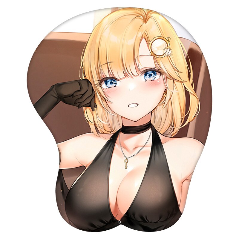 3D Mouse Pad Watson Amelia Hololive  Anime Wrist Rest Silicone Sexy Creative Gaming Mousepad Mat