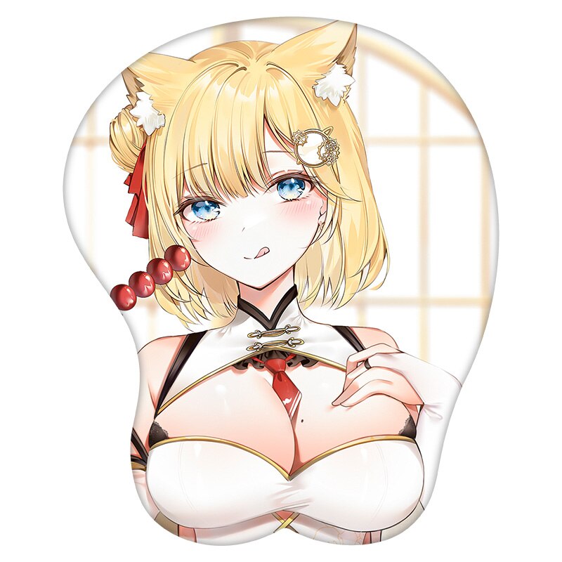 3D Mouse Pad Watson Amelia Hololive  Anime Wrist Rest Silicone Sexy Creative Gaming Mousepad Mat