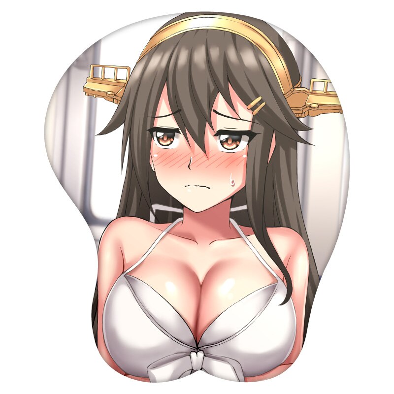 3D Mouse Pad Haruna Kantai Collection Anime Wrist Rest Silicone Sexy Creative Gaming Mousepad Mat