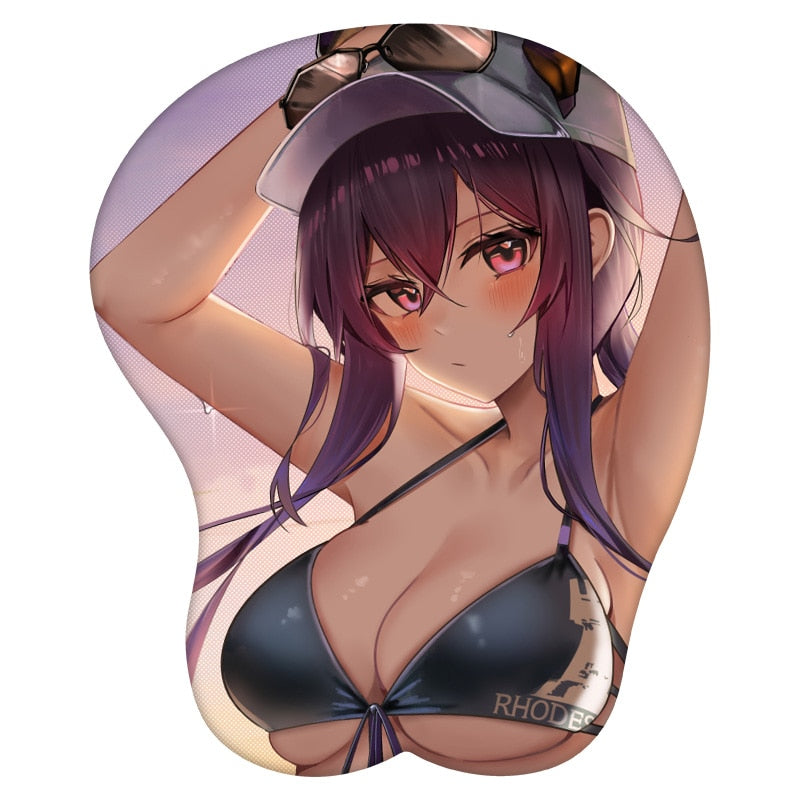 3D Mouse Pad Ch&#39;en Arknights Anime Wrist Rest Silicone Sexy Creative Gaming Mousepad Mat