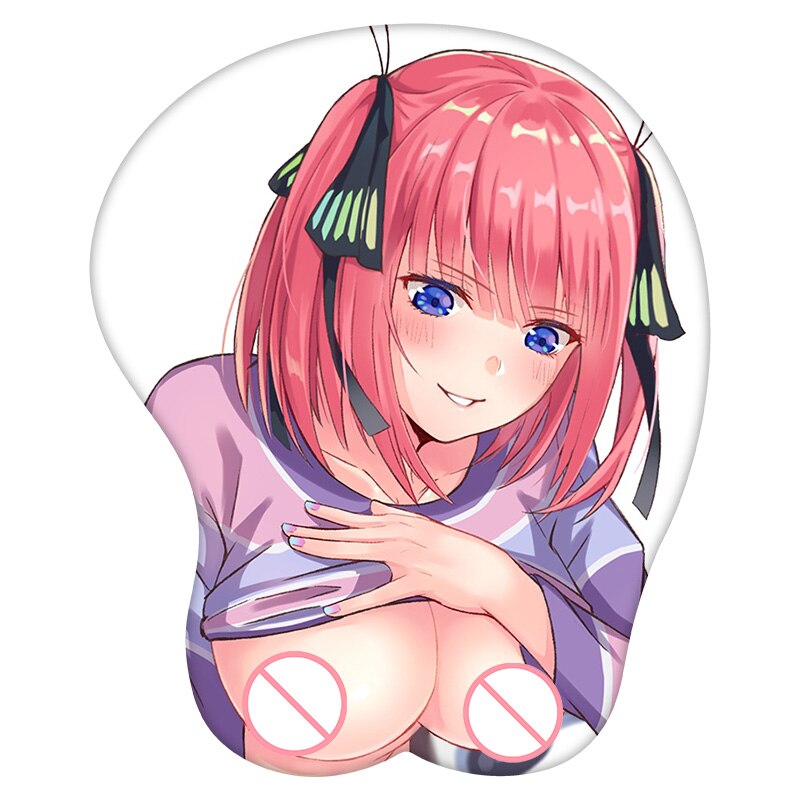 3D Mouse Pad Nakano Nino The Quintessential Quintuplets Anime Wrist Rest Silicone Sexy Creative Gaming Mousepad Mat