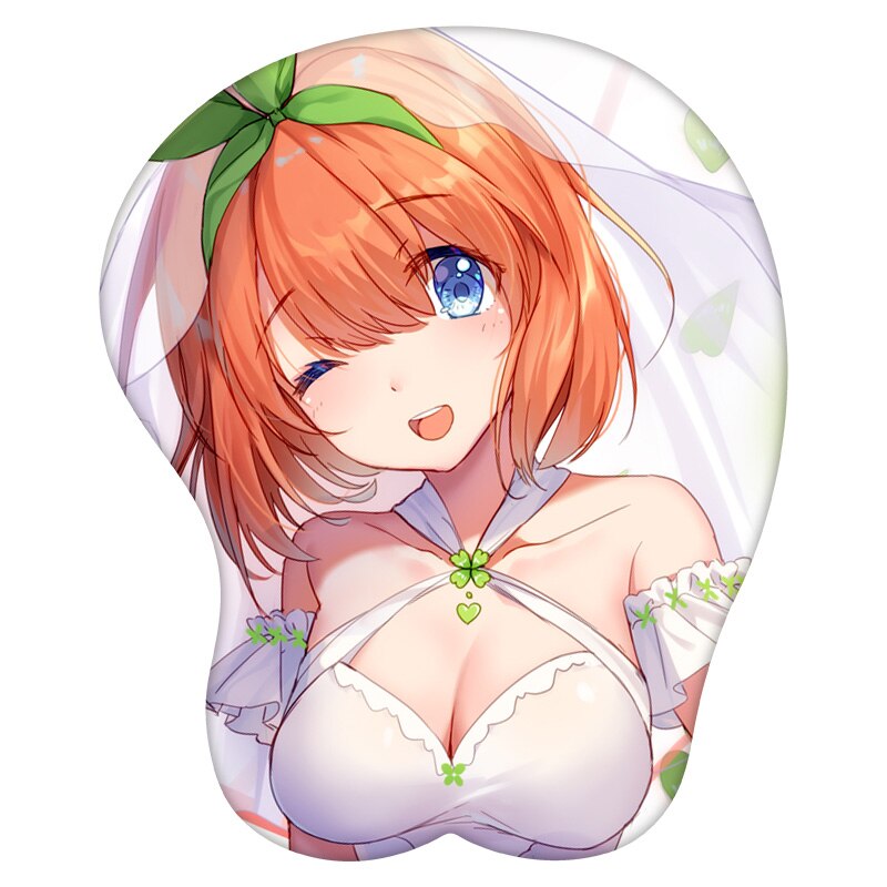 3D Mouse Pad Nakano Yotsuba The Quintessential Quintuplets Anime Wrist Rest Silicone Sexy Creative Gaming Mousepad Mat